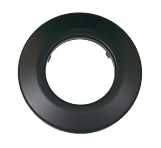 BS Pelletino Rosette, starr d:100, emailliert mattschwarz