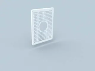 BS Polyline EW Lüftungsgitter für Hinterlüftung, DN 125