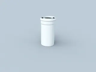 Bertrams Polyline LAS Rohr mit Zuluft 80/125 PP/weiß außen – Bild 2