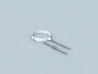 BS Polyline LAS Rohrschelle weiß 110/160 mit Stockschr. M8x180 und Dübel