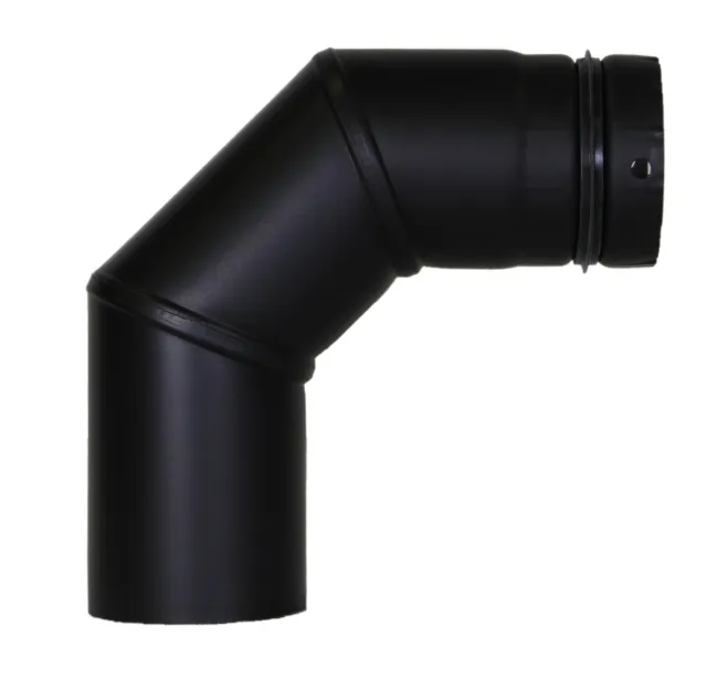 Bertrams Pelletino Bogen geschw., 3-t. 90 Grad d:80, 0,6 mm, seno schwarz, ohne RV