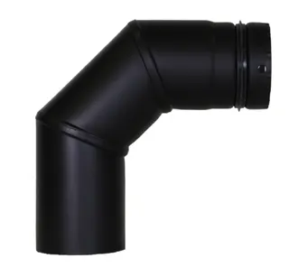 BS Pelletino Bogen geschw., 3-t. 90 Grad d:80, 0,6 mm, seno schwarz, ohne RV