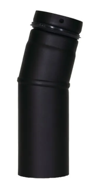 Bertrams Pelletino Bogen geschweißt 15 Grad d:100, 0,6 mm, seno schwarz, ohne RV
