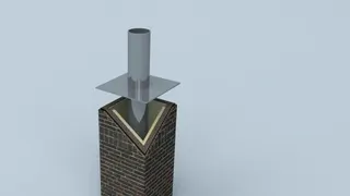 BS EWR Kaminkopfverlängerung EW d:160 H=490 mm, ohne Einsteckende, Variante 1
