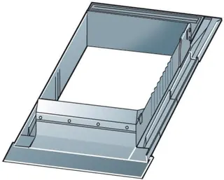BS Camino-Fix Kamineinfassung Titanzink verstellbar, von 320 - 550 mm