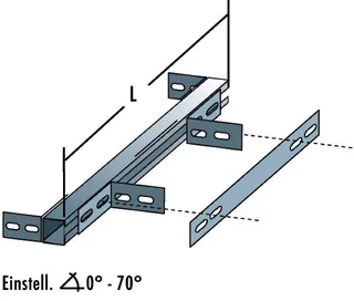 BS Camino-Fix Sparrenhalter aus Edelst. verstellbar, Einstellwinkel 0-70 Grad