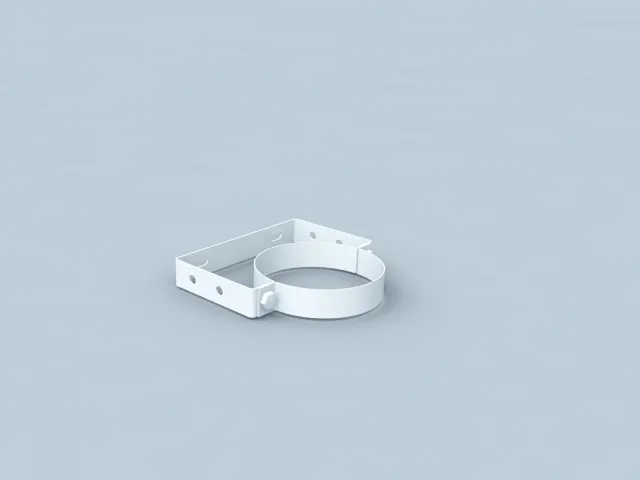 Bertrams Polyline LAS Wandbefestigung starr 80/125 weiß 50 mm Wandabstand