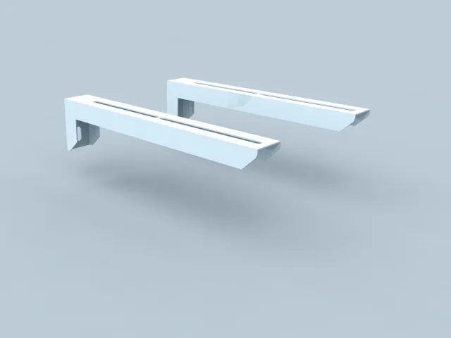 Bertrams Polyline LAS Wandkonsole weiß WA 150 für T-Stück und Stützbogen