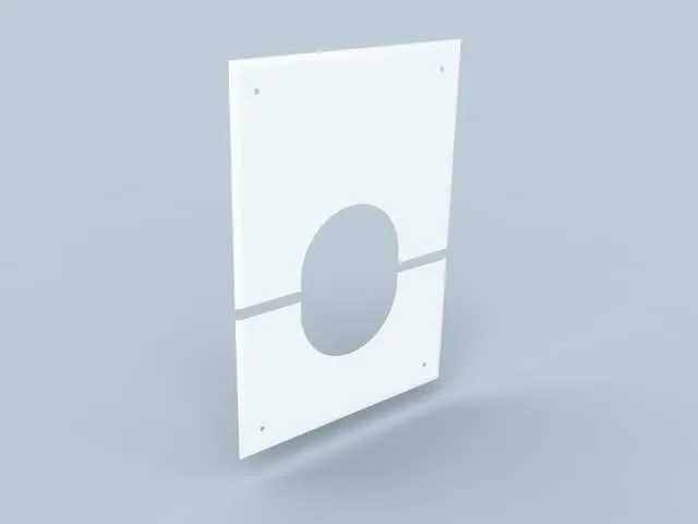 Bertrams Polyline LAS Wandblende geschlossen DN 110/160 2-teilig, weiß