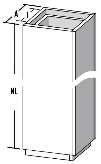 Bertrams Camino-Fix Leichtbauschacht NL600 Maße i-a: 220/220-300/300