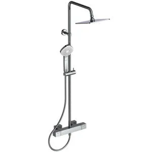 IS Duschsystem Ceratherm C100 Square Brausestange rund Chrom
