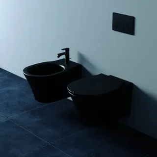 Ideal Standard Wand-T-WC Connect Air AquaBlade unsichtbare Bef. 360x540x350mm Schwarz – Bild 5