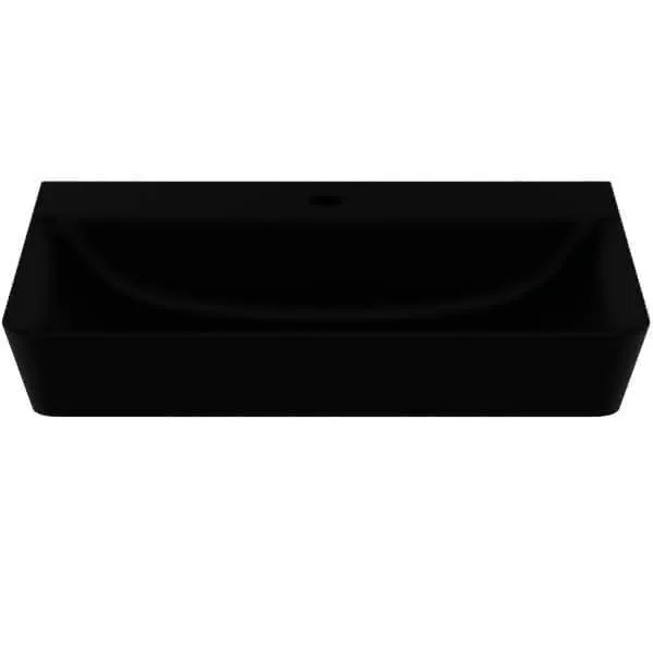 Ideal Standard Waschtisch Connect Air Cube 1 Hahnloch mit Überlauf 600x460x160mm Schwarz