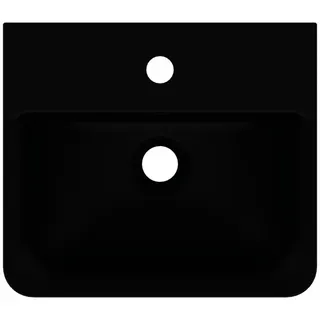 Ideal Standard Handwaschbecken Connect Air Cube 1 Hahnloch mit Überlauf 400x350x150mm Schwarz – Bild 3