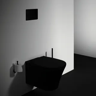 Ideal Standard Wand-WC Connect Air Randlos 360x540x350mm Schwarz – Bild 3