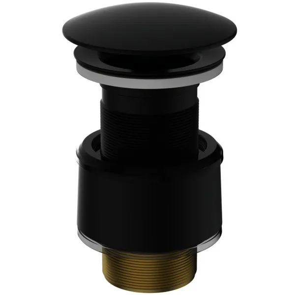 Ideal Standard Schaftventil nicht verschliessbar Haube Messing verchromt Silk Black