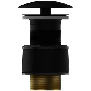 Ideal Standard Schaftventil nicht verschliessbar Haube Messing verchromt Silk Black – Bild 2
