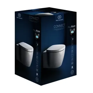 Ideal Standard WC-Paket Connect AquaBlade m.WC-Sitz Softclosing 365x540x340mm Weiß – Bild 3