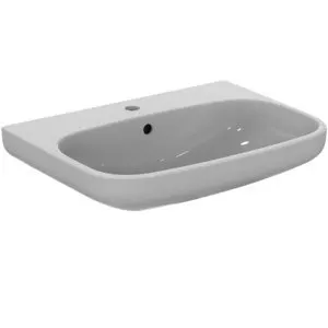 Ideal Standard Waschtisch i.life A 1 Hahnloch mit Überlauf 650x480x150mm Weiß
