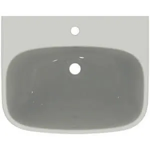 Ideal Standard Waschtisch i.life A 1 Hahnloch mit Überlauf 600x480x150mm Weiß – Bild 2