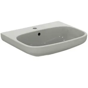 Ideal Standard Waschtisch i.life A 1 Hahnloch mit Überlauf 600x480x150mm Weiß mit IdealPlus