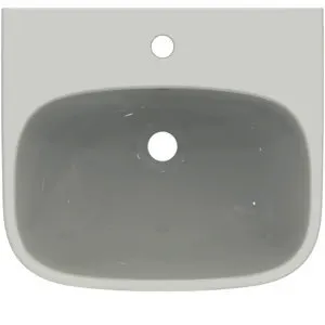 Ideal Standard Waschtisch i.life A 1 Hahnloch mit Überlauf 500x440x150mm Weiß – Bild 4