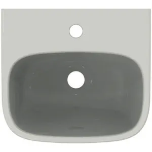 Ideal Standard Handwaschbecken i.life A 1 Hahnloch mit Überlauf 400x360x150mm Weiß – Bild 2