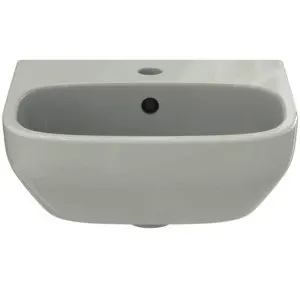 Ideal Standard Handwaschbecken i.life A 1 Hahnloch mit Überlauf 400x360x150mm Weiß – Bild 4