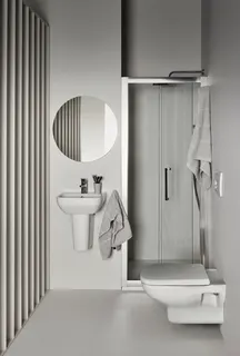 Ideal Standard Handwaschbecken i.life A 1 Hahnloch mit Überlauf 400x360x150mm Weiß – Bild 5