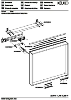 Keuco Lichtspiegel Plan 07898, Spiegelheiz. silber-gebeizt-eloxiert, 800x700x105 mm – Bild 3
