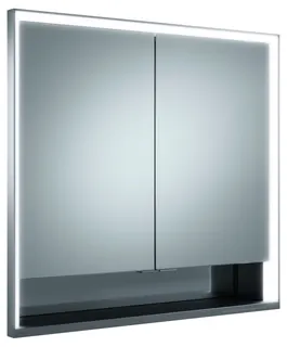 Keuco SPS R. Lumos 14312, mit Ablagef., Einbau, silb-elox., 800x735x165mm, DALI