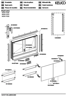 Keuco SPS R. Lumos 14318, mit Ablagef., Einbau, silb-elox., 1050x735x165mm – Bild 4
