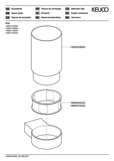 Glashalter mit Bleikristall-Glas design4YOU, schwarz – Bild 3