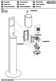 Keuco Desinfektionsmittelsp. Plan, 14956, Sensor, Batterie,Stand,schwgr. – Bild 3