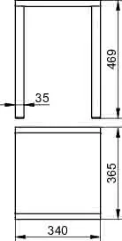 Keuco Hocker Plan 14982, verchromt/weiß – Bild 2
