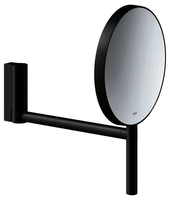 Kosmetikspiegel, unbel, an Gelenkarm design4YOU, schwarz matt