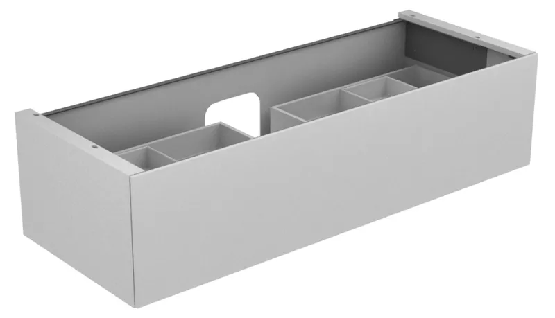 Keuco WUB Edition 11 31261, 1 Auszug, weiß/Glas weiß satiniert
