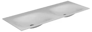 Keuco Varicor-Waschtisch Edition 11 31263, ohne Hahnlochbohrung, weiß, 1400 mm
