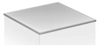 Keuco Abdeckplatte Edition 11 31326, Cristallinglas, 1400x3x524mm, weiß