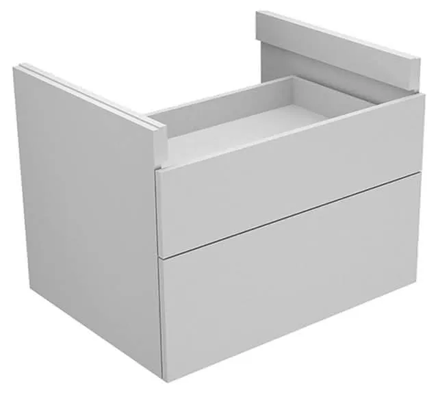 Keuco Unterbauschrank Edition 400 31443, 2 Auszüge, weiß HG/weiß HG