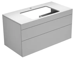 KE Waschtischunterbau Edition 400 31572, Hahnloch, trüffel/trüffel