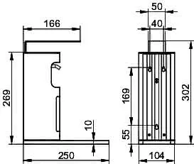Keuco Desinfektionsmittelsp.Plan Care 34954 Wandmodell, schwarz – Bild 2