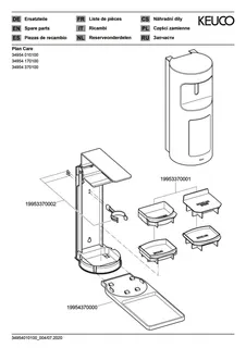 Keuco Desinfektionsmittelsp.Plan Care 34954 Wandmodell, schwarz – Bild 3