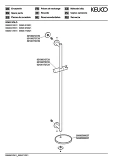 Keuco Brause-Set IXMO 59587, mit Ablage anthrazit, rund, verchromt – Bild 3