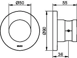 Keuco Wandbrausehalter IXMO 59591 rd. sw – Bild 2