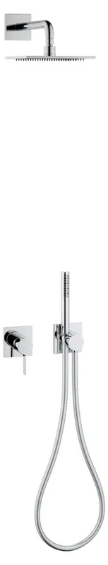Keuco Brause-Set 4 IXMO Sets 59603, EHM, 2 Verbraucher, eckig, verchromt