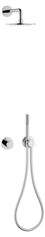 Keuco Brause-Set 13 IXMO Sets 59608, Thermostat, 2 Verbraucher, rund, chrom