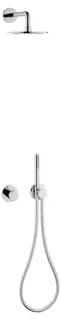 Keuco Brause-Set 13 IXMO Sets 59608, Thermostat, 2 Verbraucher, rund, chrom