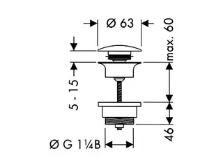 Keuco Ablaufgarnitur Armaturenzubehör 59902 Push-Open, verchromt – Bild 2