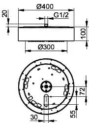 Keuco Duschleuchte IP65 Arm.-Zubehör 59931, weiß – Bild 2